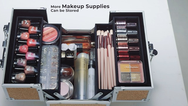 Amazon.com : FRENESSA Makeup Train Case 8.85 Inch Portable Makeup